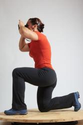 ANGELINA KNEELING POSE WITH SPYGLASS